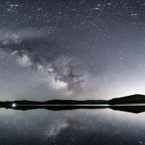 Milky Way Reflection on Opeongo Lake: Astronomy Photo