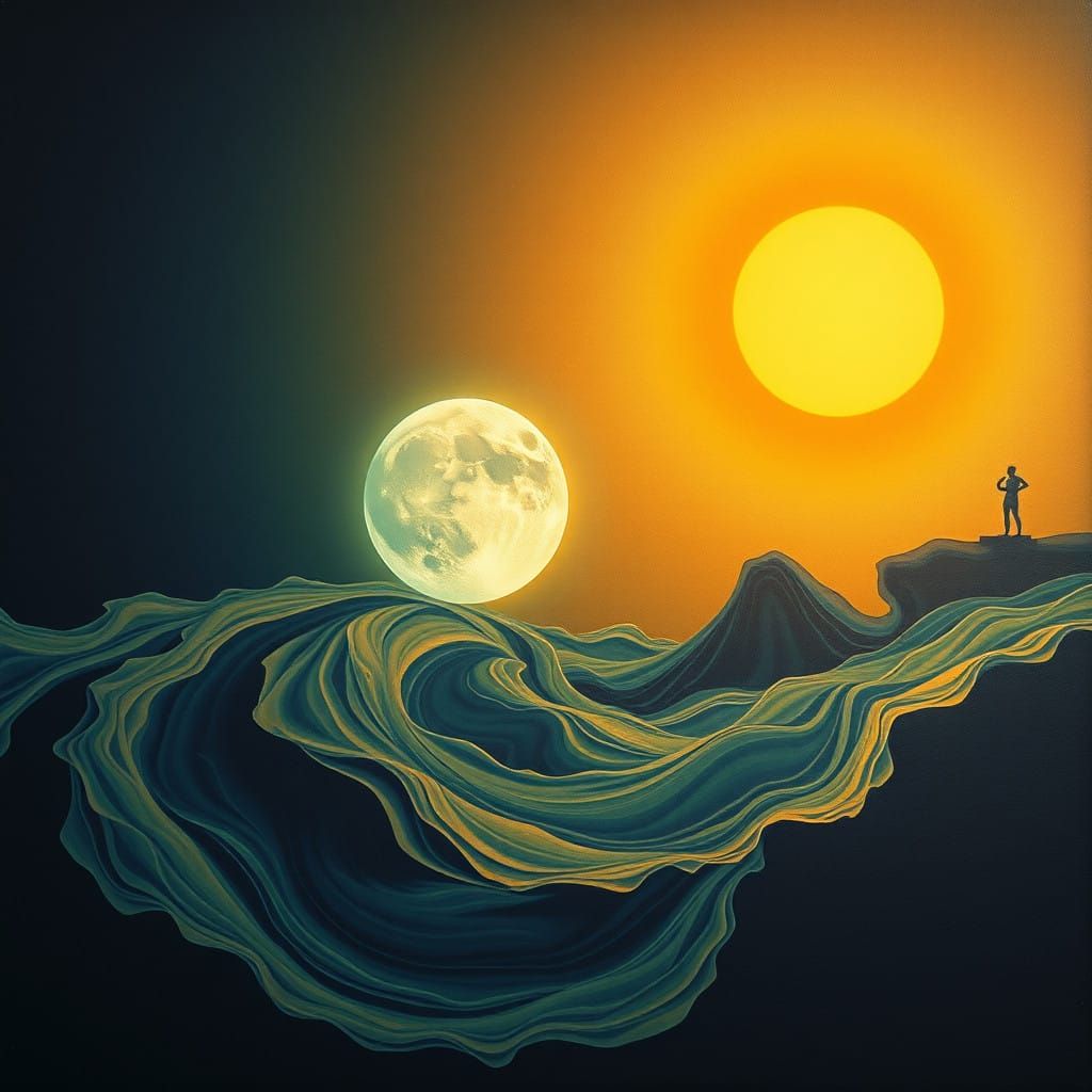 Celestial Harmony in Dreamlike Surrealism