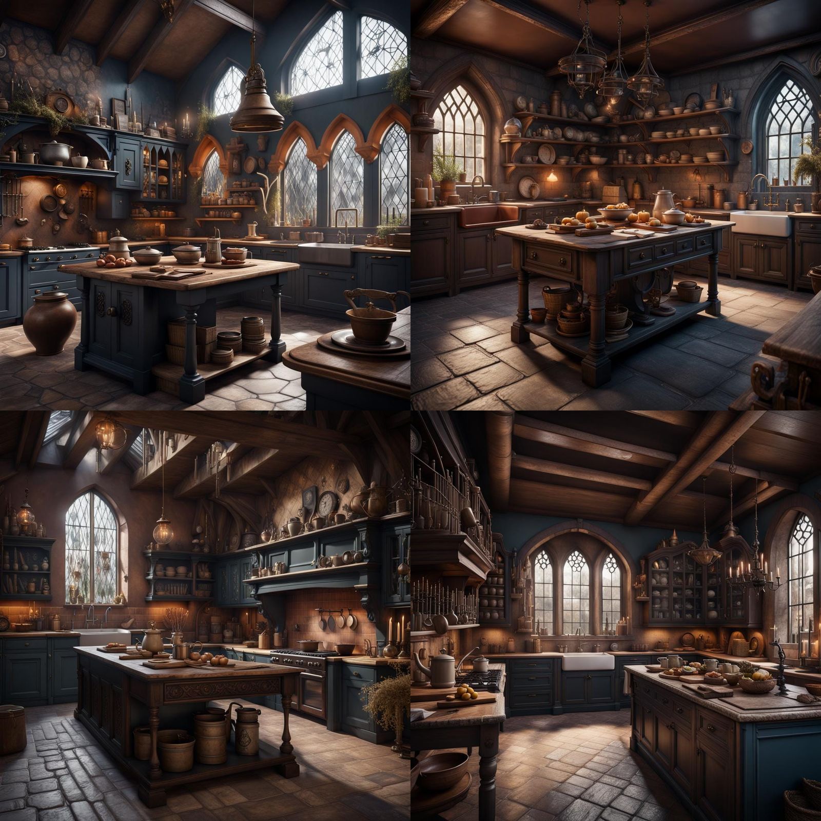 Fantastical Harry Potter Themed Kitchen Concept Art