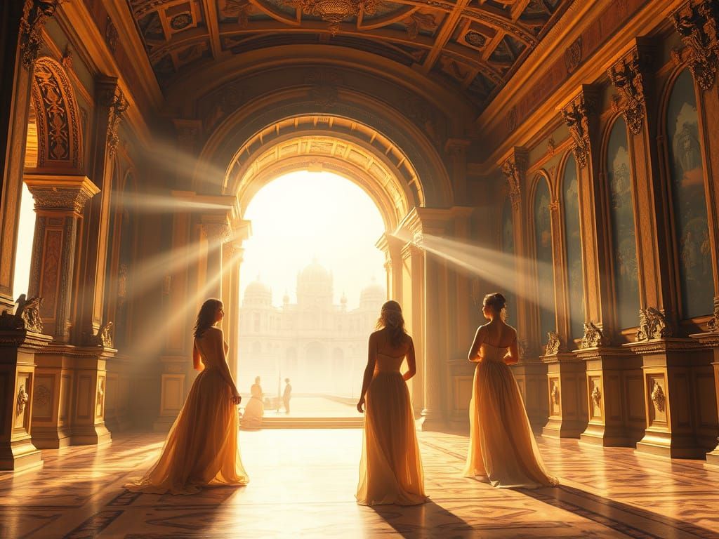 Renaissance Palace Portal to Mystical City