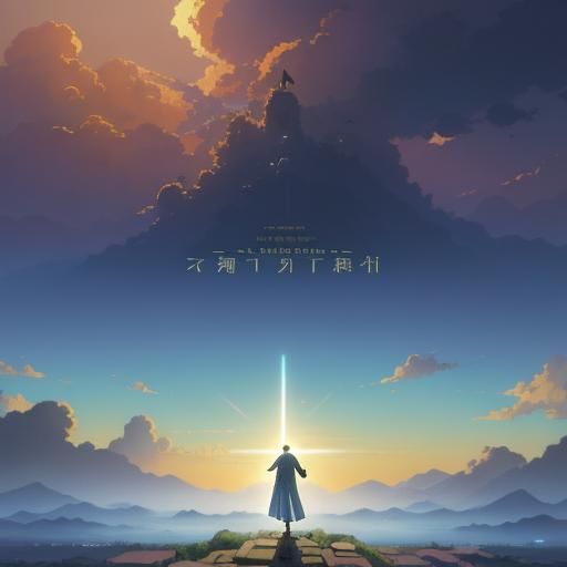 Jesus Christ Resurrection in Studio Ghibli Anime Style