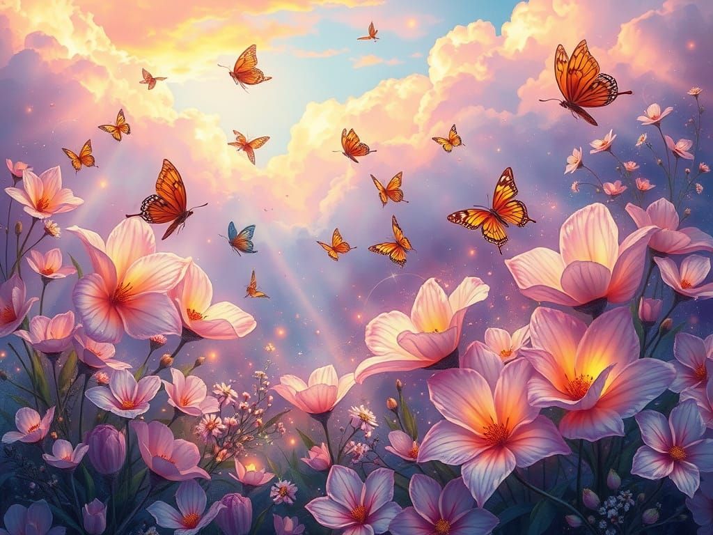 Ethereal Jewel-Toned Garden in Whimsical Romantic Style