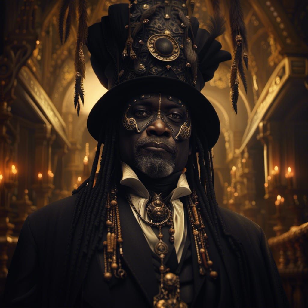 Dramatic Digital Painting of Papa Legba