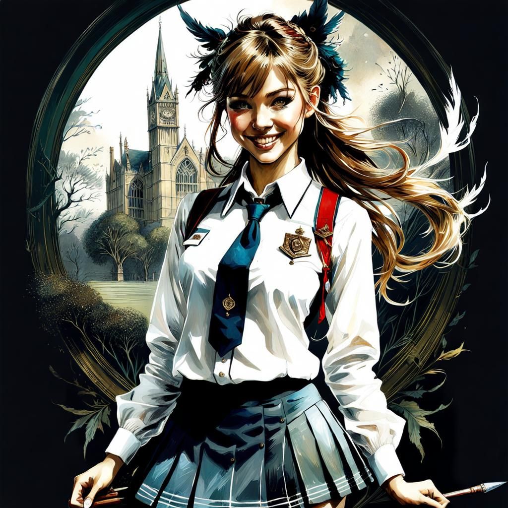 Mean girl at school : "What are you doing lost in this manhole ?"