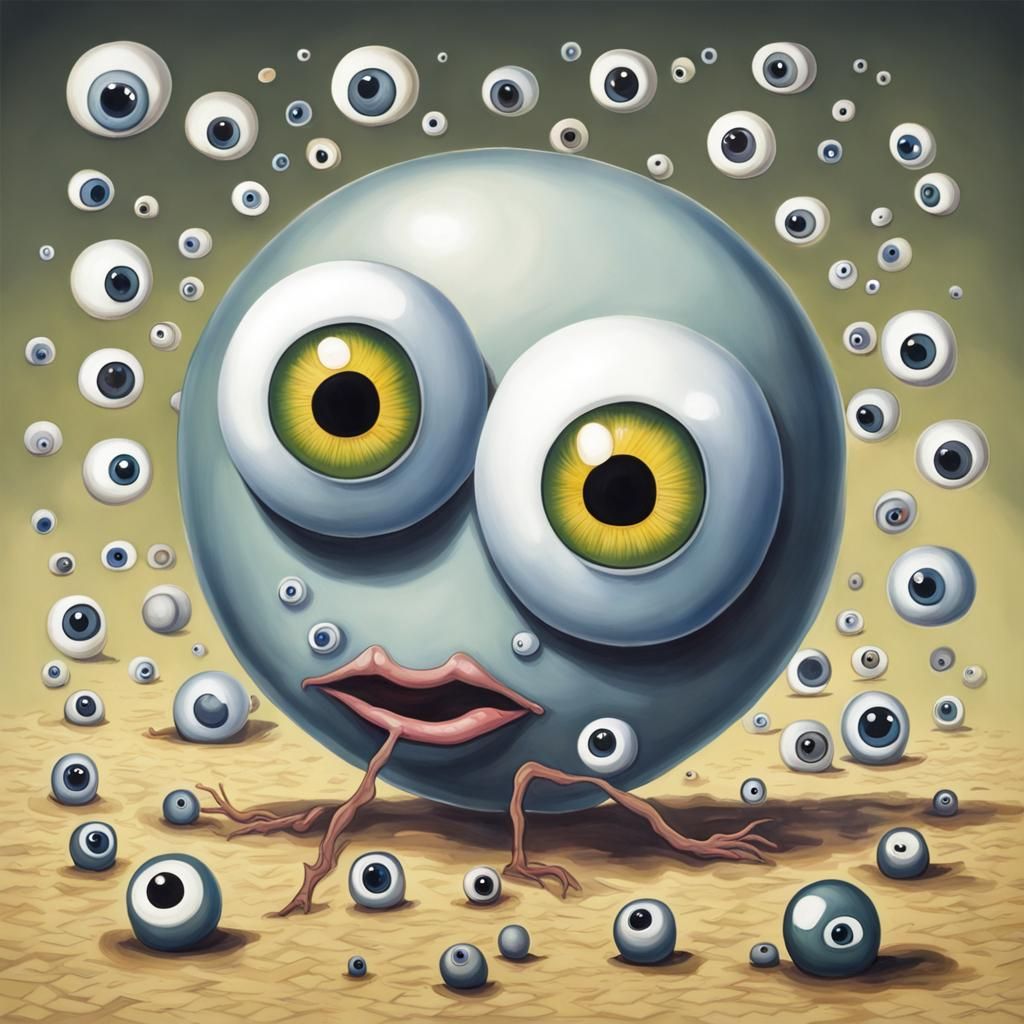 Cartoon Surrealism with Googly Eyes