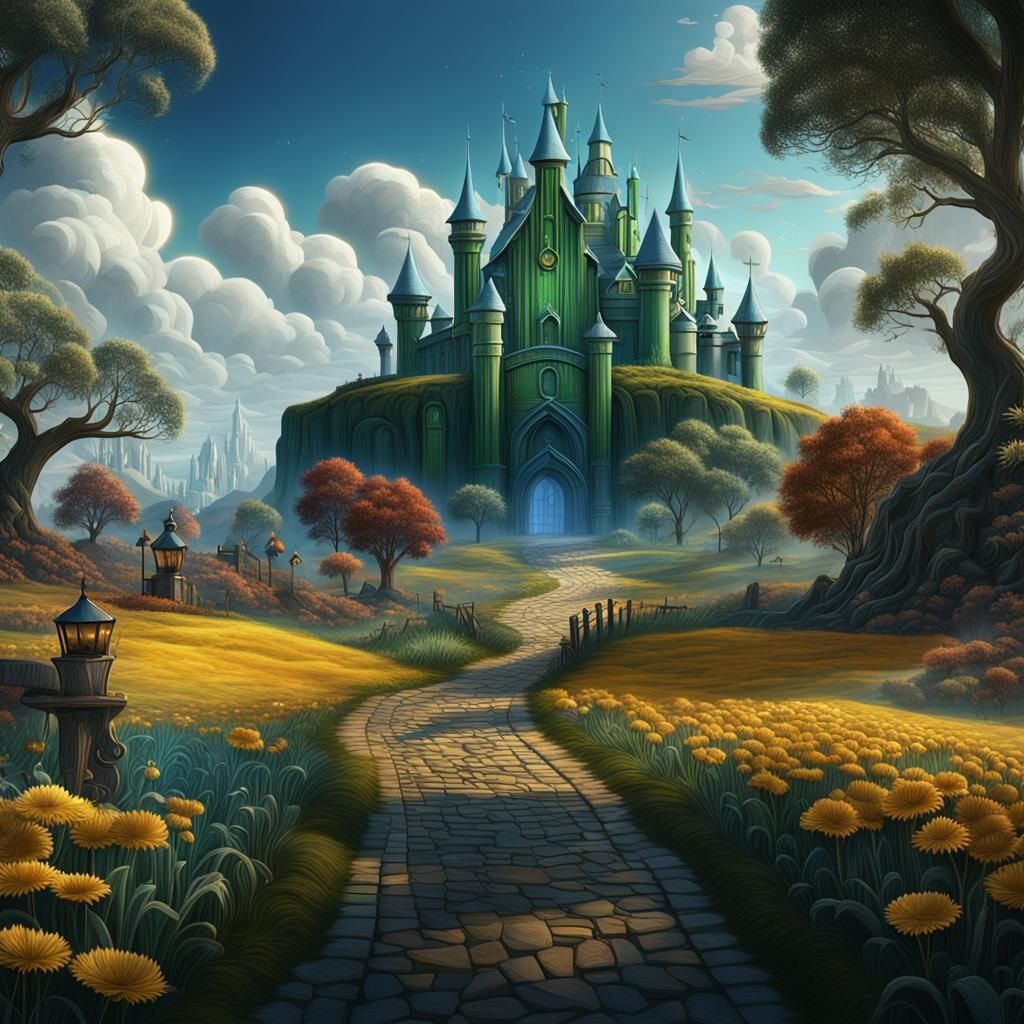 Wizard of Oz Matte Painting in Deep Color