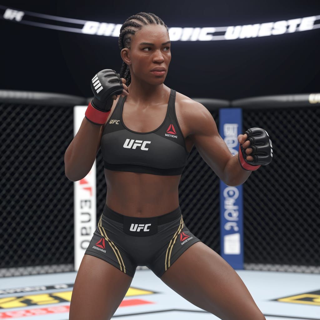 Strong Black Female MMA Fighter in the UFC