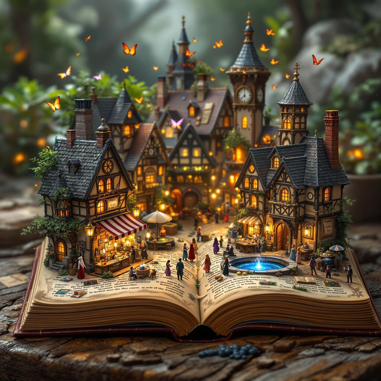 Miniature Medieval Village Emerges from Fantasy Novel
