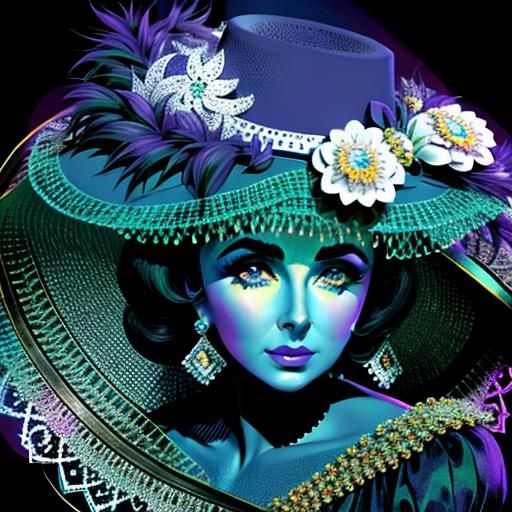 Iconic Portrait of Elizabeth Taylor