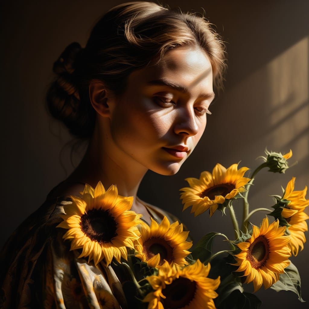 Lady in Warm Sunlit Glow