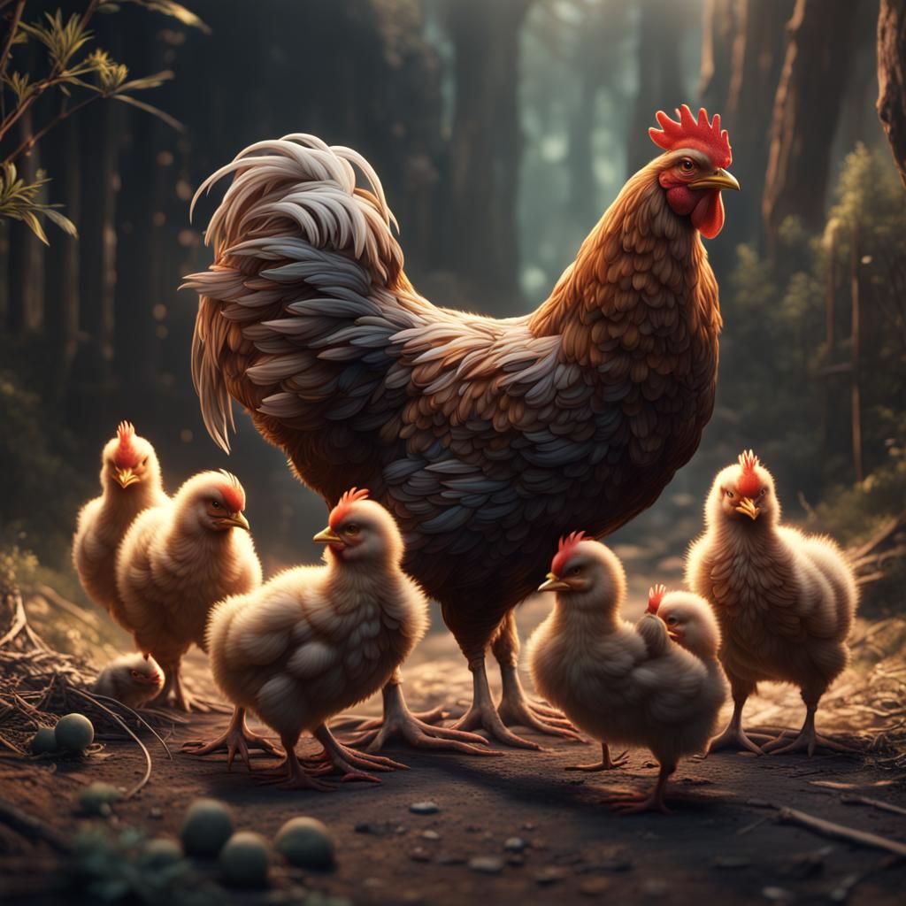 Hen and Chicks: A Mother's Love