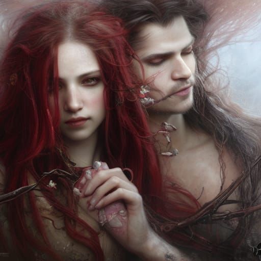 Vampire Portrait in Classical Style