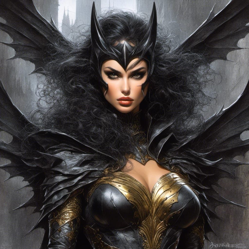 Hyperrealistic Batgirl Portrait in Gotham, Fantasy Art Style