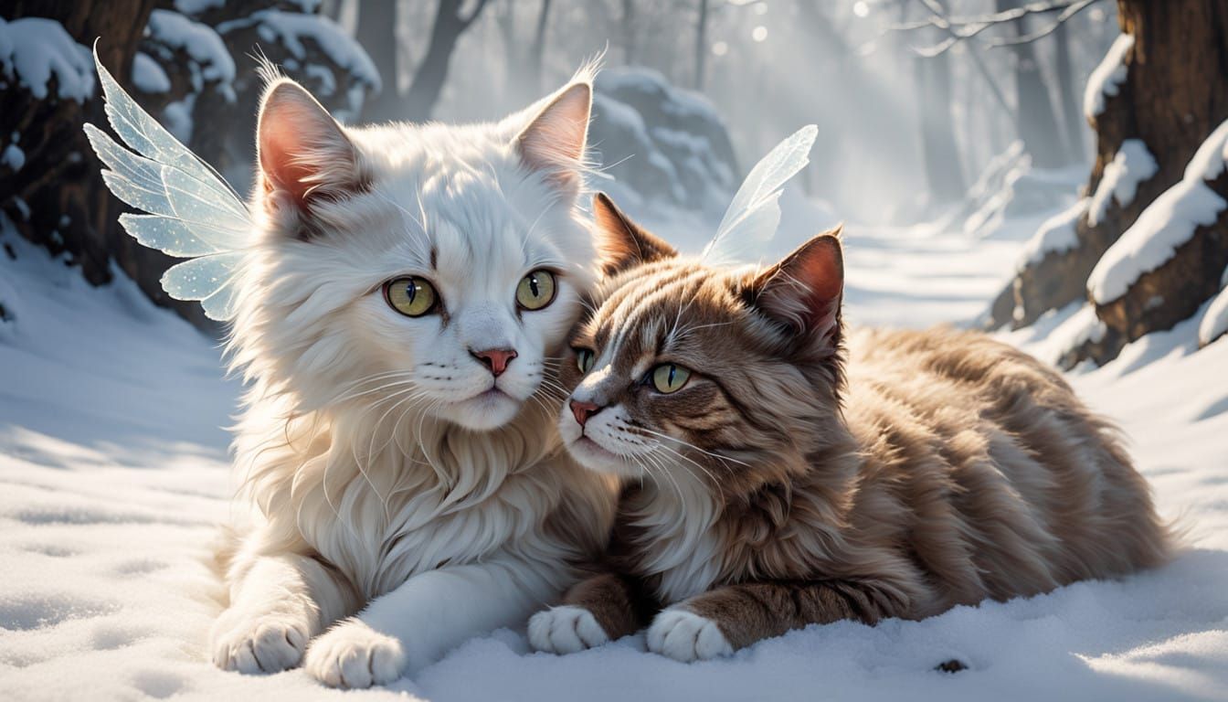 Whimsical Friendship Moment in Soft Pastel Hues