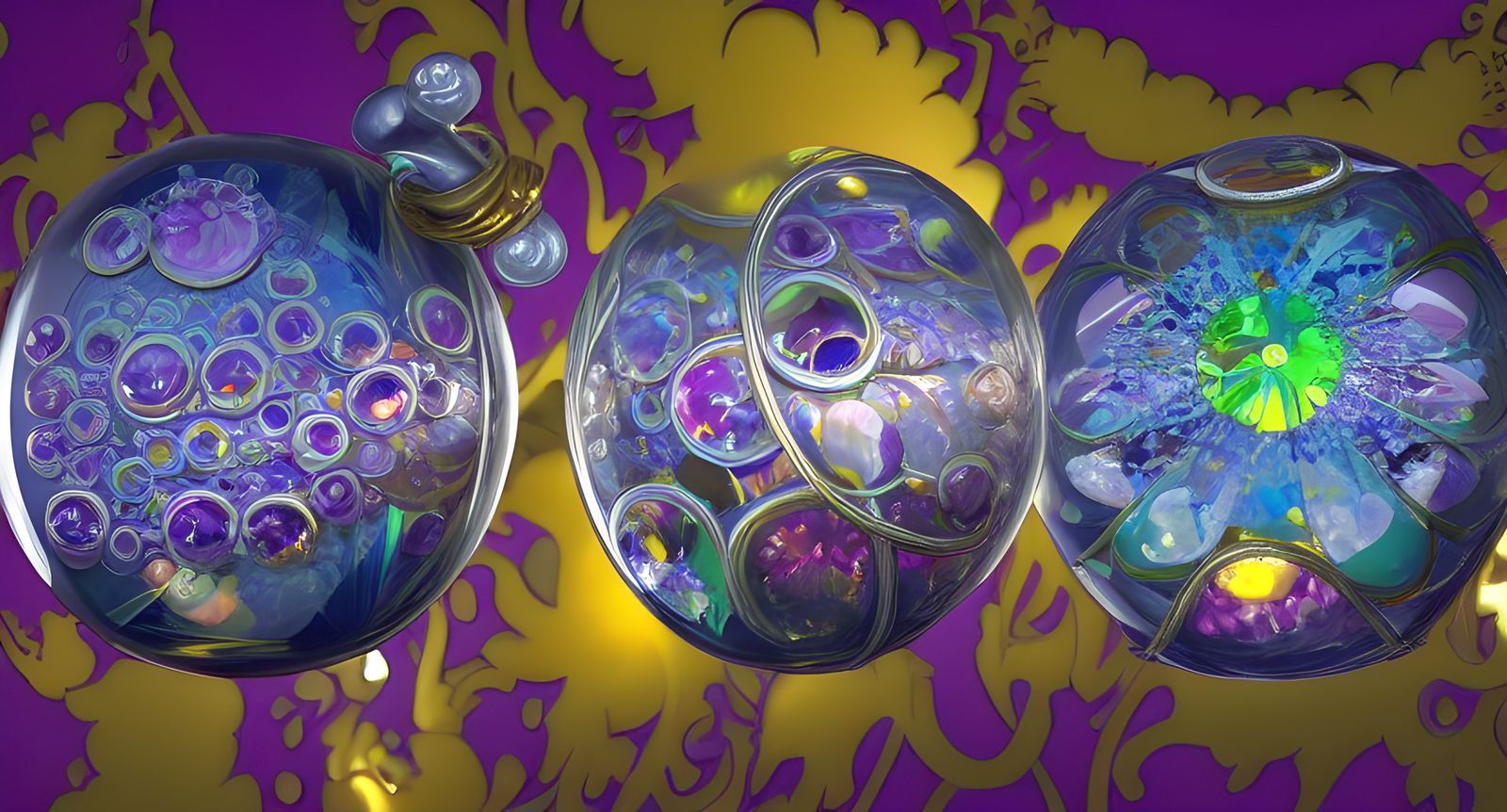 Luxury Crystal Gems in Fabergé Style