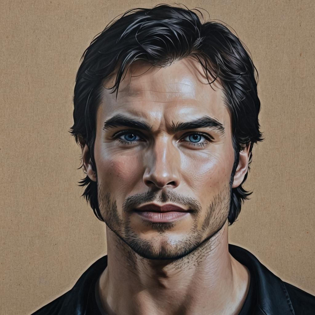 Hyperrealistic Portrait of a Handsome Vampire