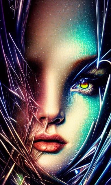 Electric Eyes in Fractal Iridescence