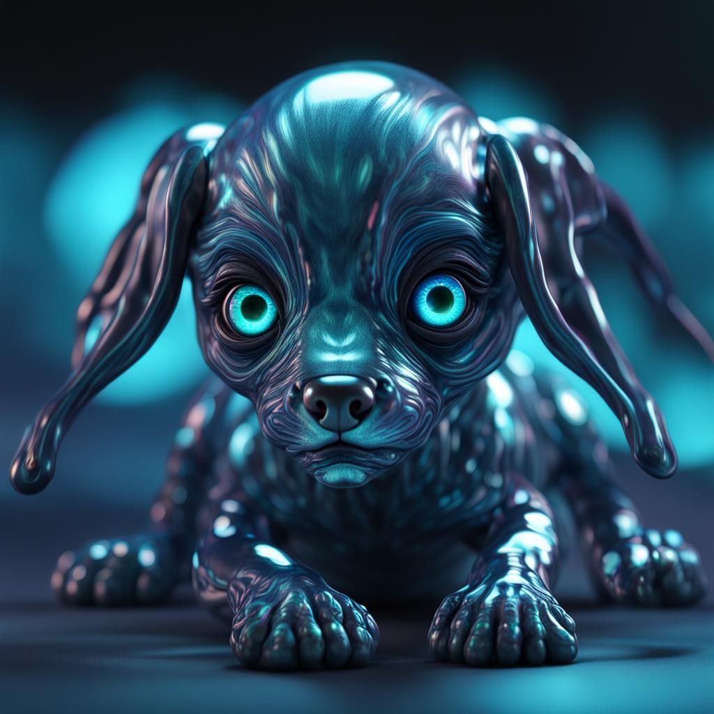 Iridescent Puppy!