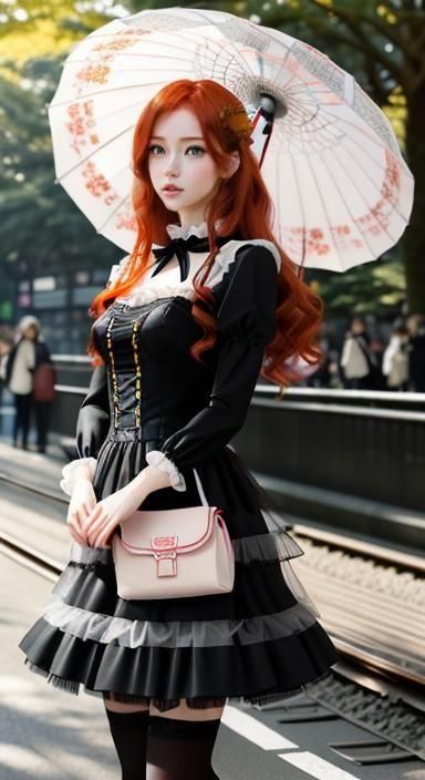 Gothic Lolita in Harajuku: A Fashion Portrait