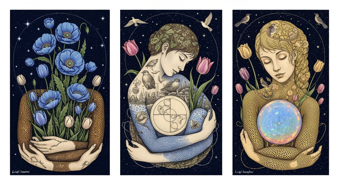 Ethereal Woman: A Dreamlike Connection to Nature