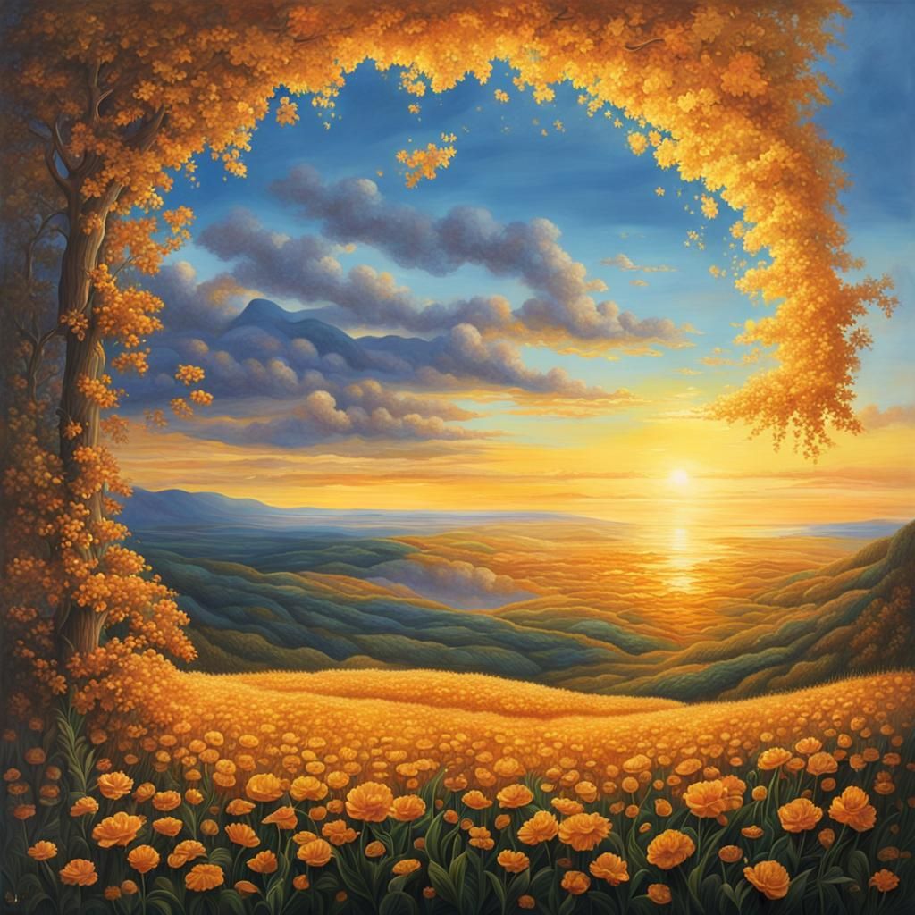 Hyperrealistic Dawn and Sunset Light Transfiguration