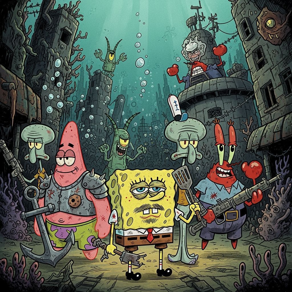 Grimdark Cartoon Art