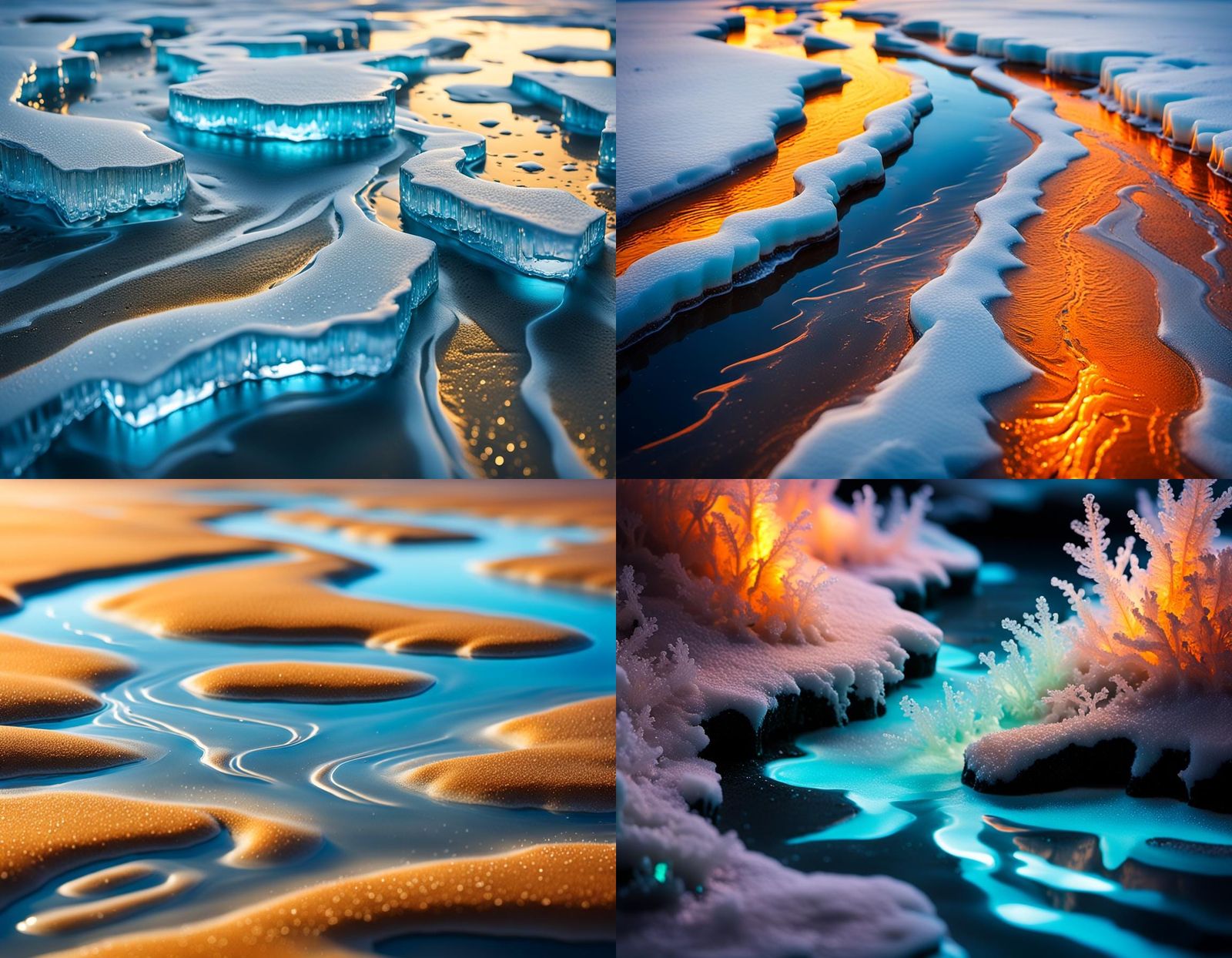 River of Sand Turns Water to Ice: Biopunk Photography