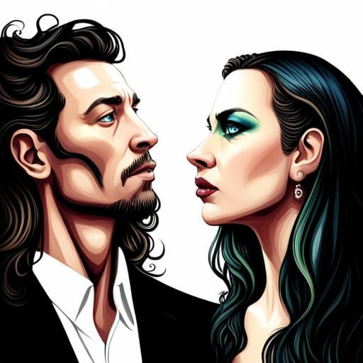 Morpheus, God of Dreams, with His Wife