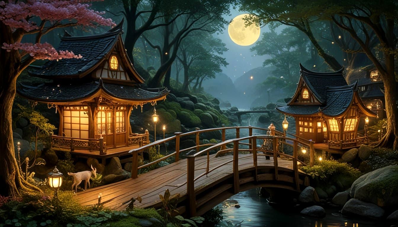 Mystical Elf Serenades the Enchanted Forest in a Whimsical S...