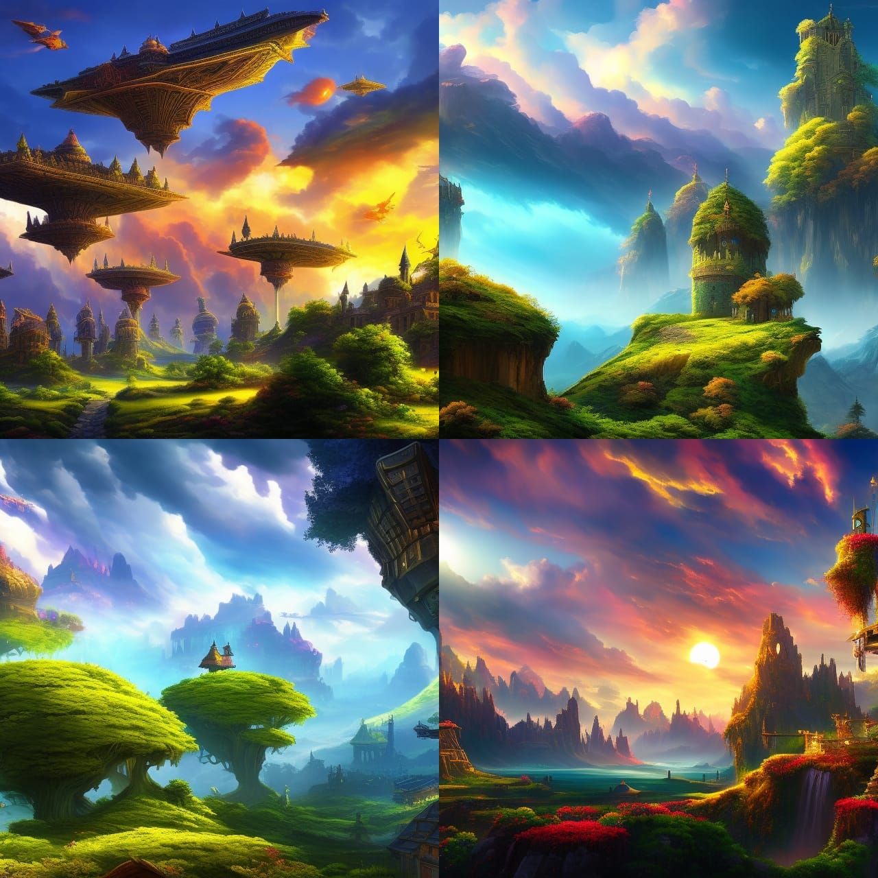Fantasy landscapes