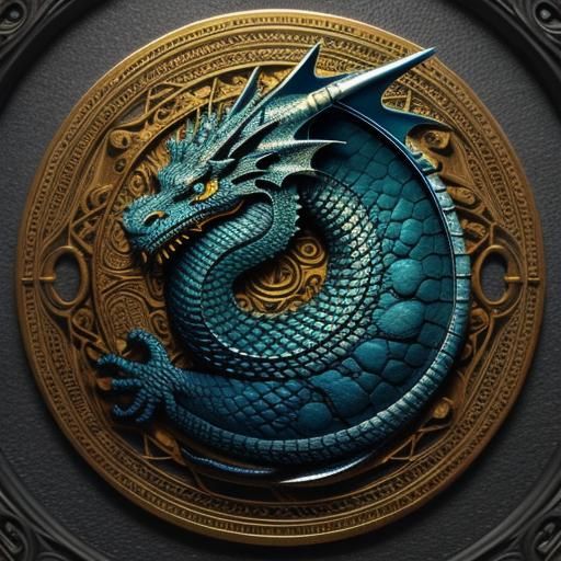 Detailed Dragon Illustration in High Definition