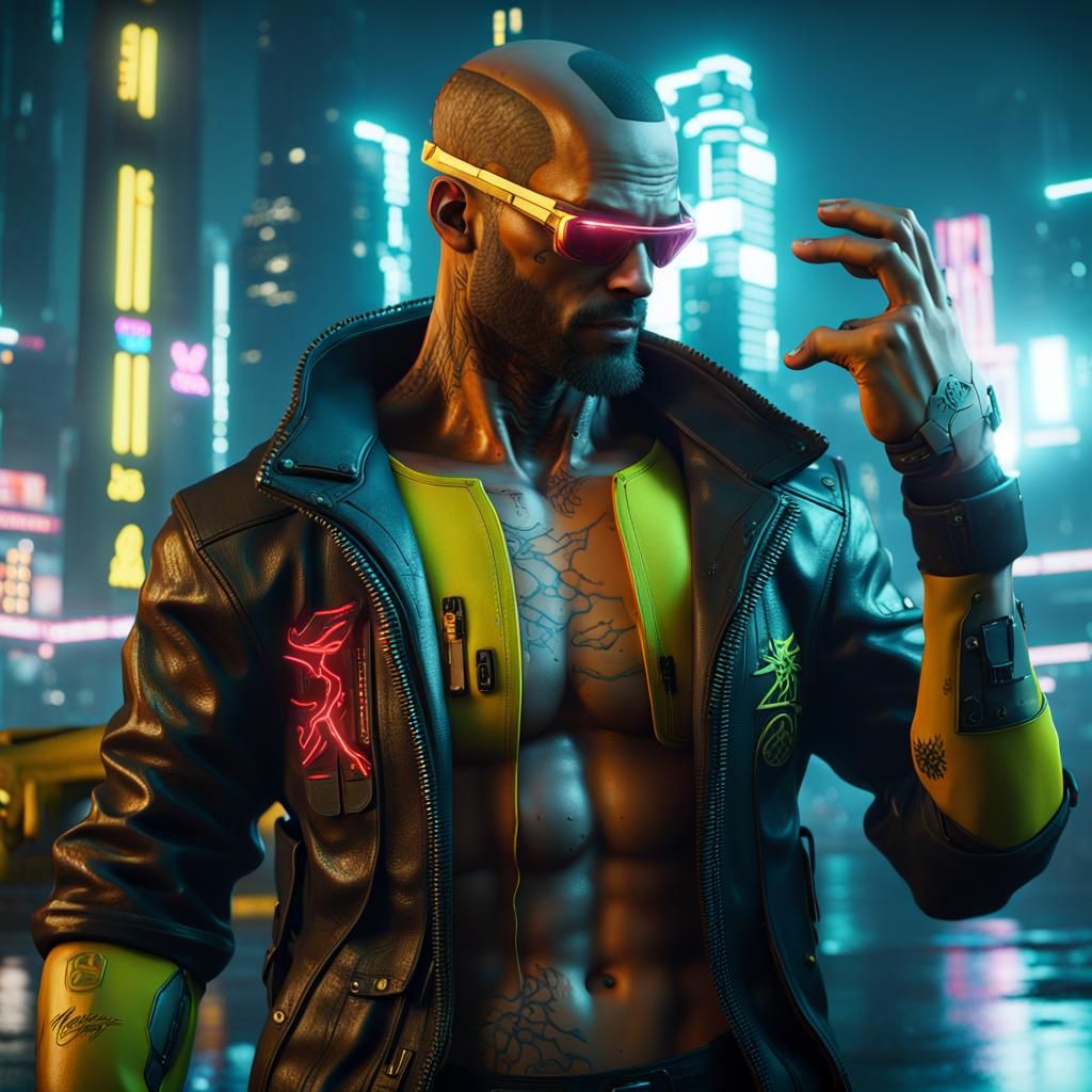 Cyberpunk 2077 Inspired 3D Render in 8K