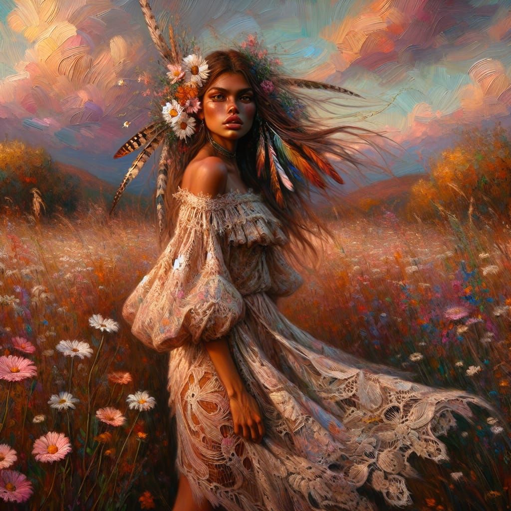 Velazquez art. Textured thick, oily oil with an abstract, de...