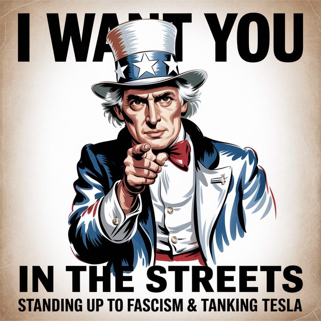 Uncle Sam Points to Protest in the Streets