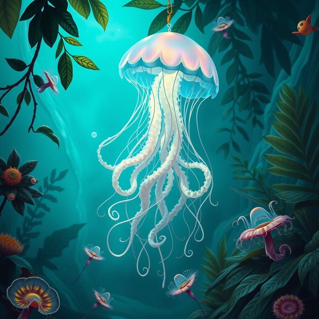 Dreamlike Sea Scene in Vibrant Color