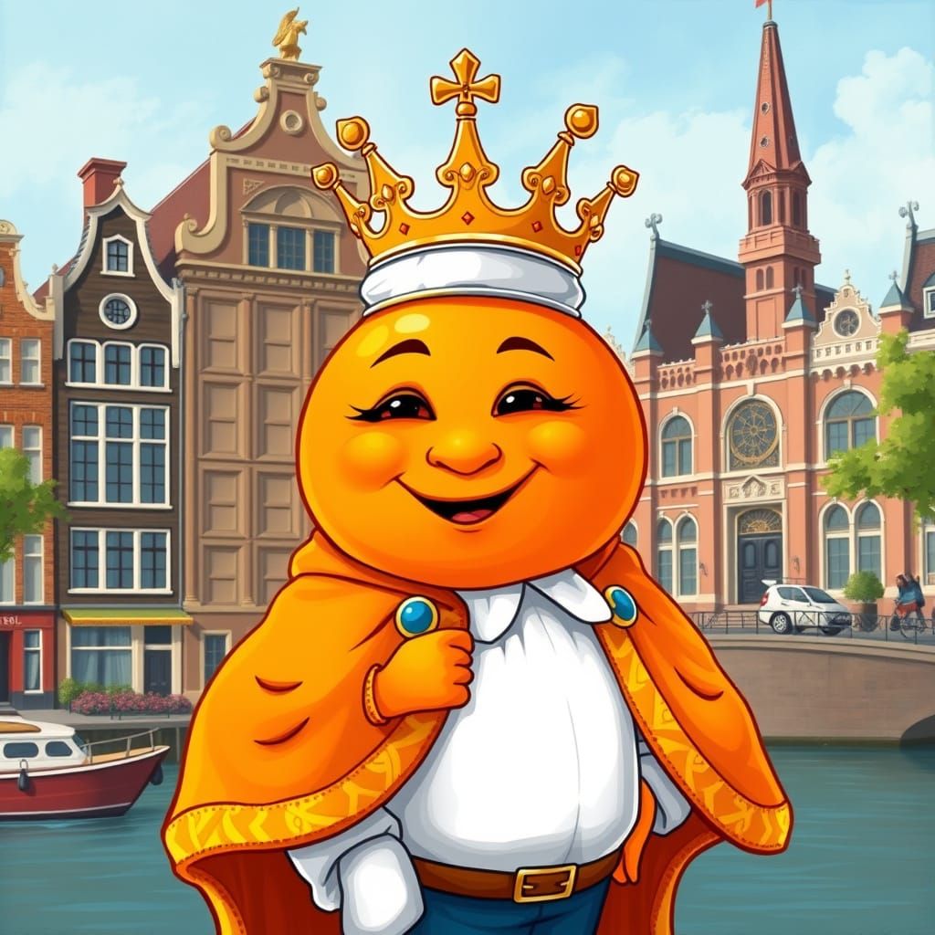 Vibrant King of the House of Orange in Dutch Masterpiece Sty...