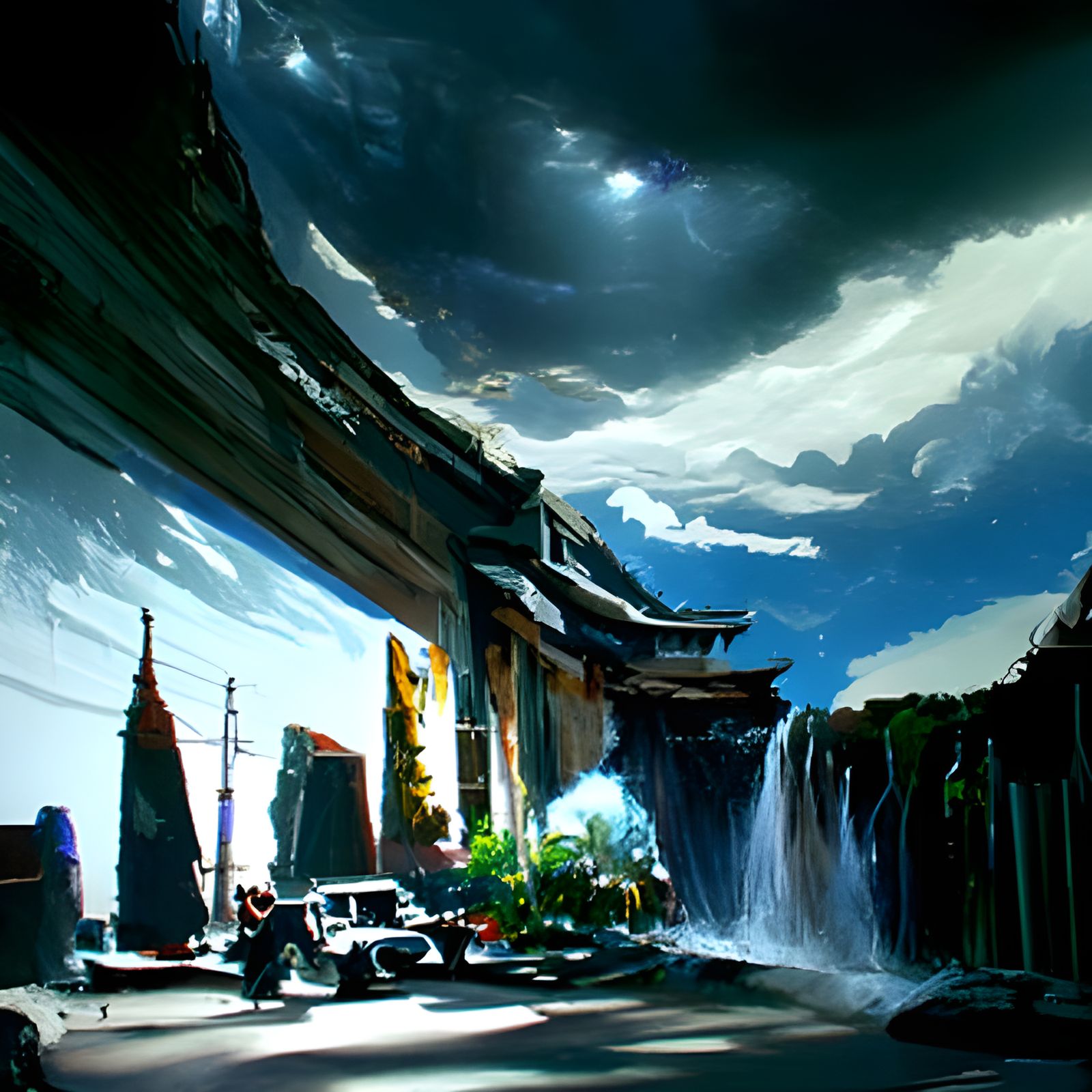 Anime Background as Digital Concept Art