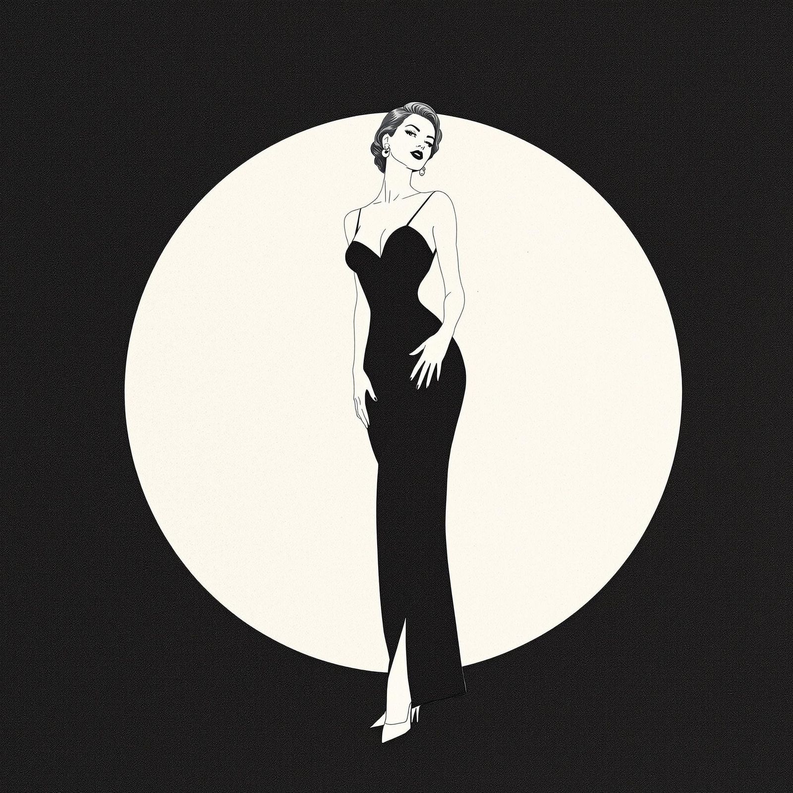 Timeless Pin-Up Elegance in Chic Minimalism