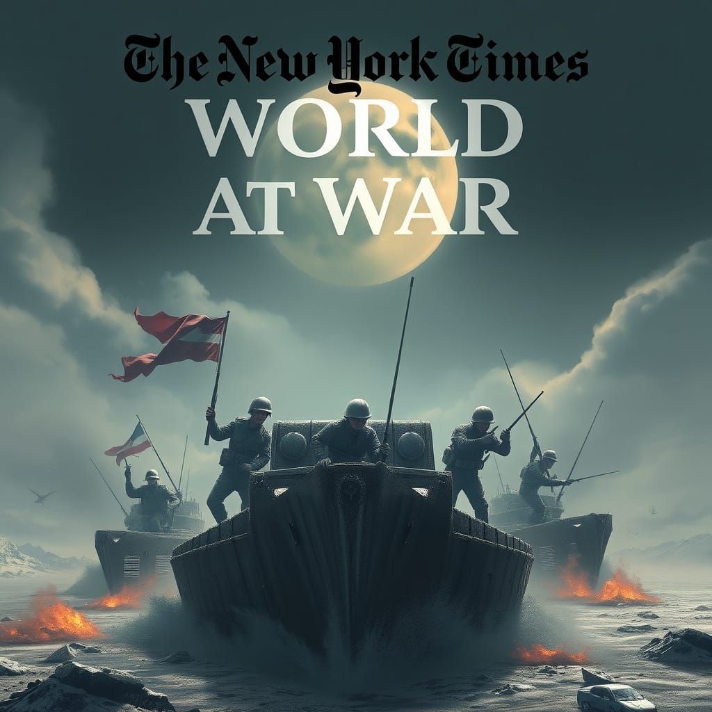 The New York Times "World at War" in Realism Style
