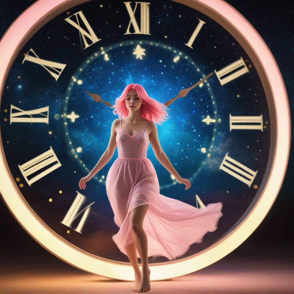 Surreal Clockwork Goddess in a Dreamlike Aesthetic