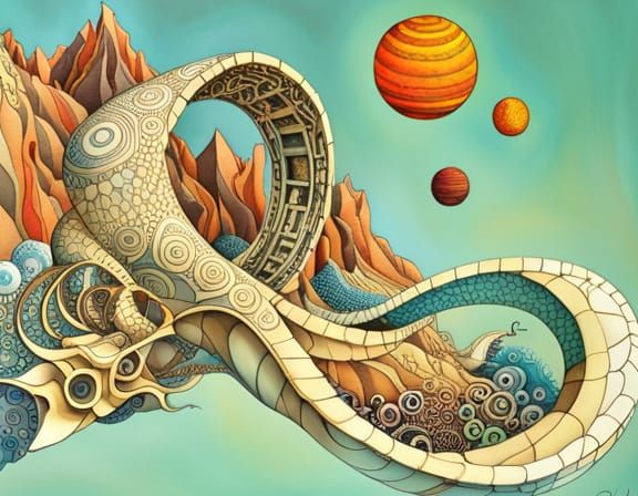 Fractal Metatron Cube with Zodiac Elements