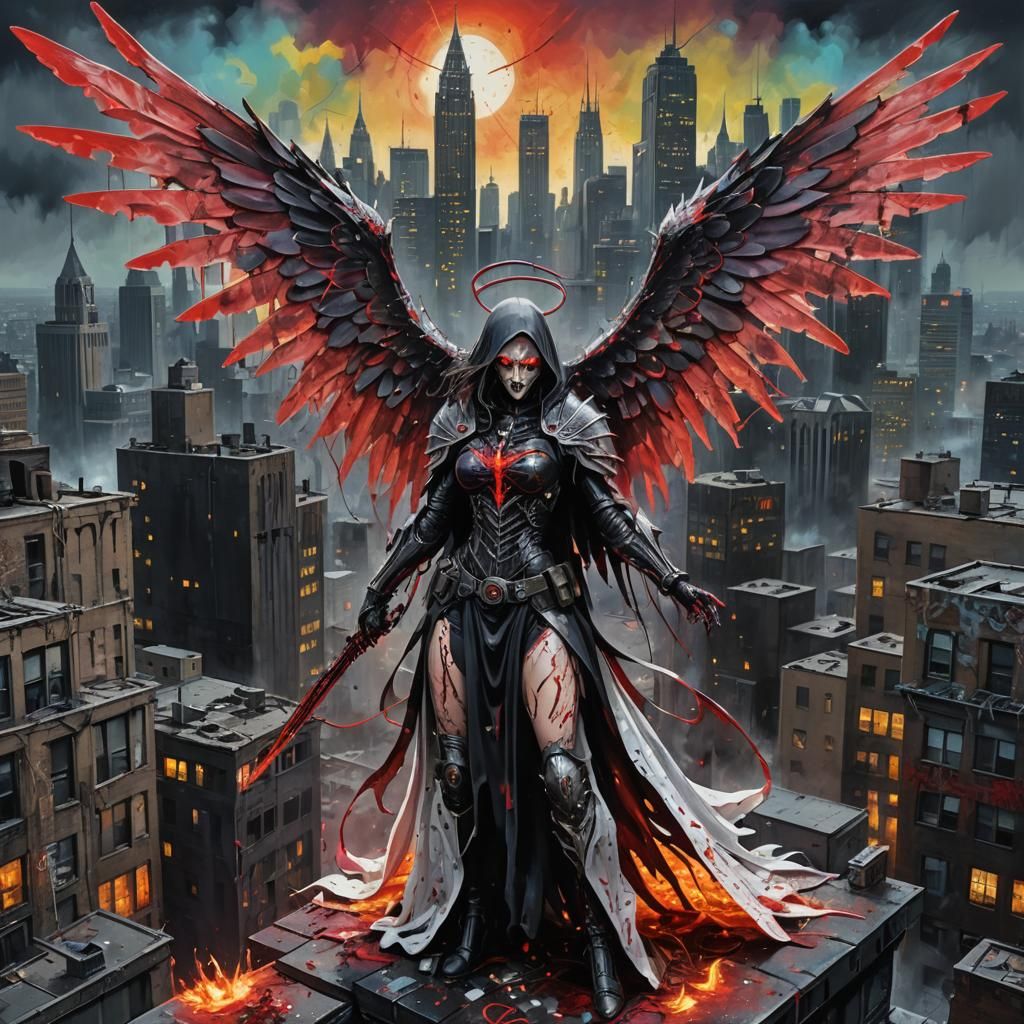 Azrael: Angel of Death in Gotham Street Art