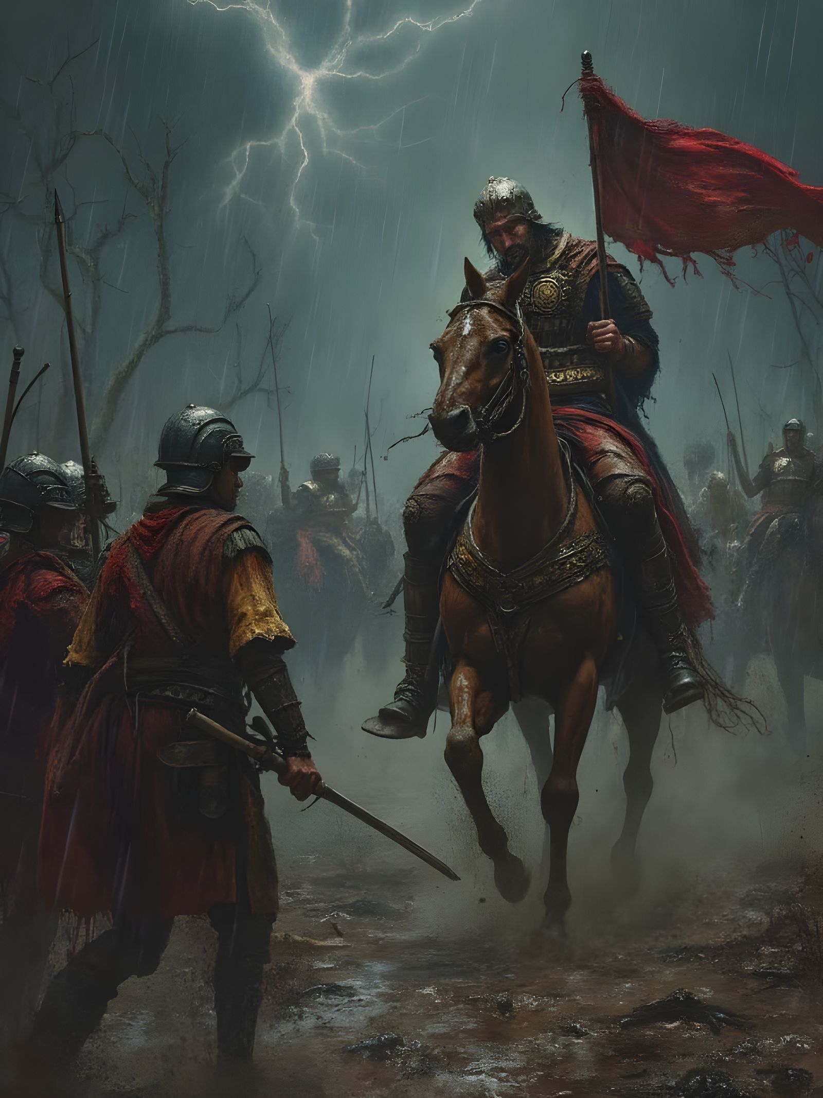 Roman War Chief Prepares for Brutal Hunt in Haunted Forest