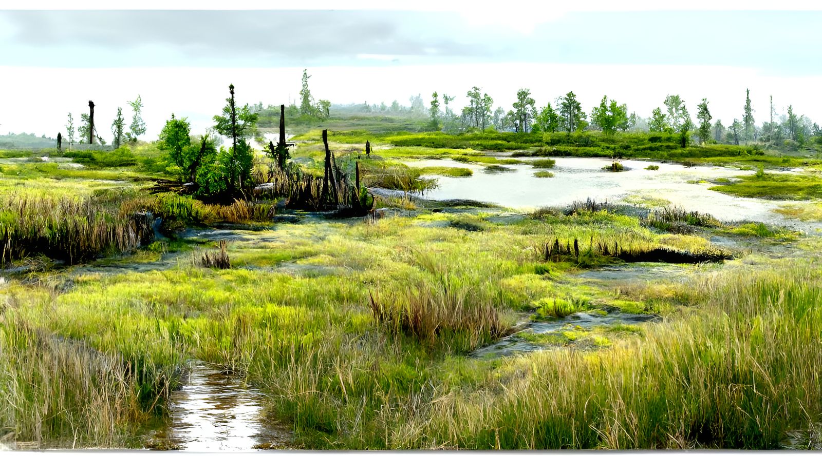 Marshland Vista Photography in 16K Resolution