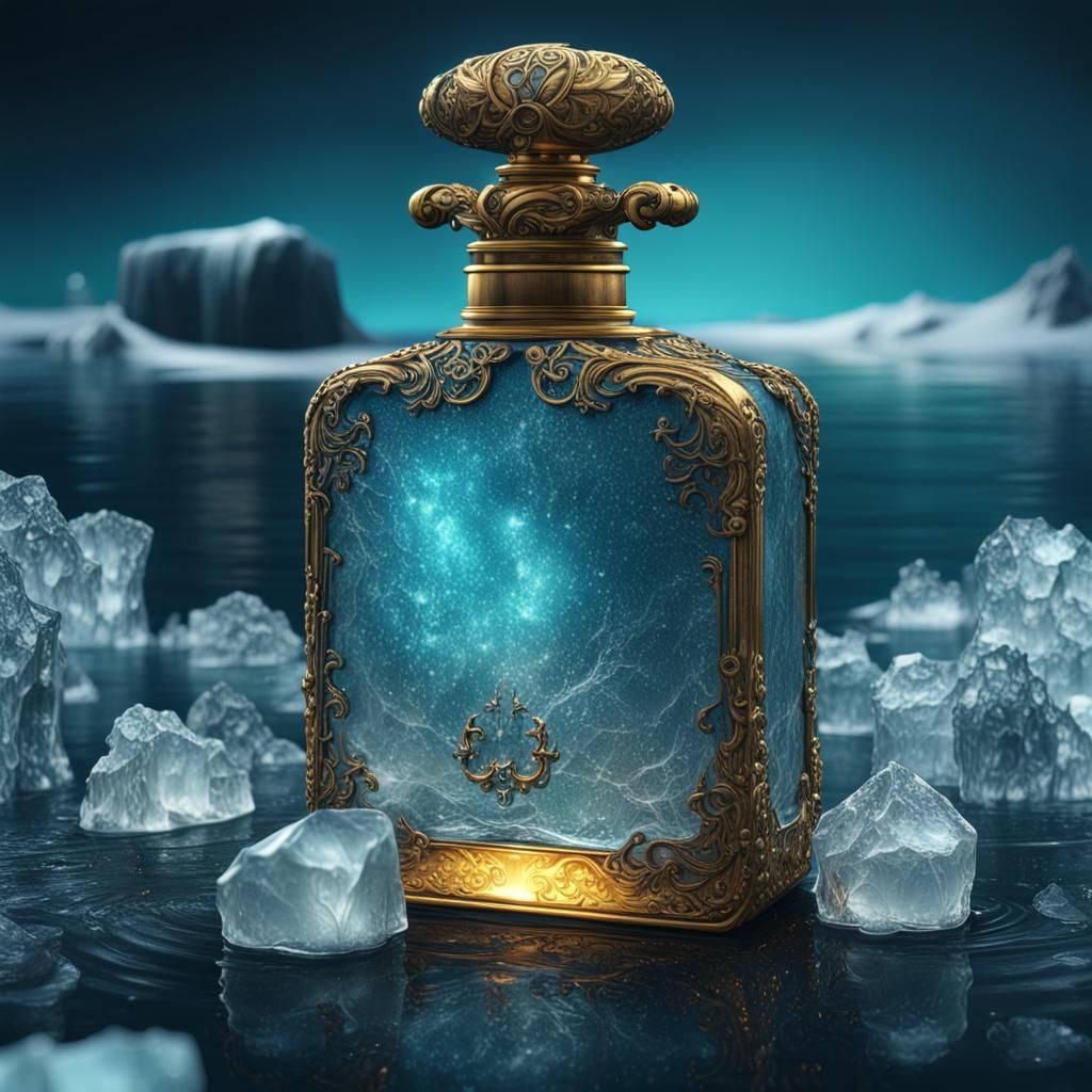 Icy Ocean Perfume Oil in Clear Bottle
