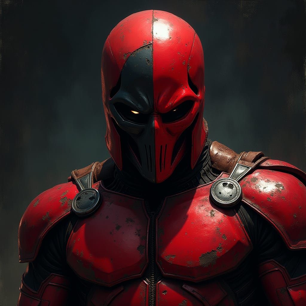 Magneto and Red Skull Fusion in Comic Book Style