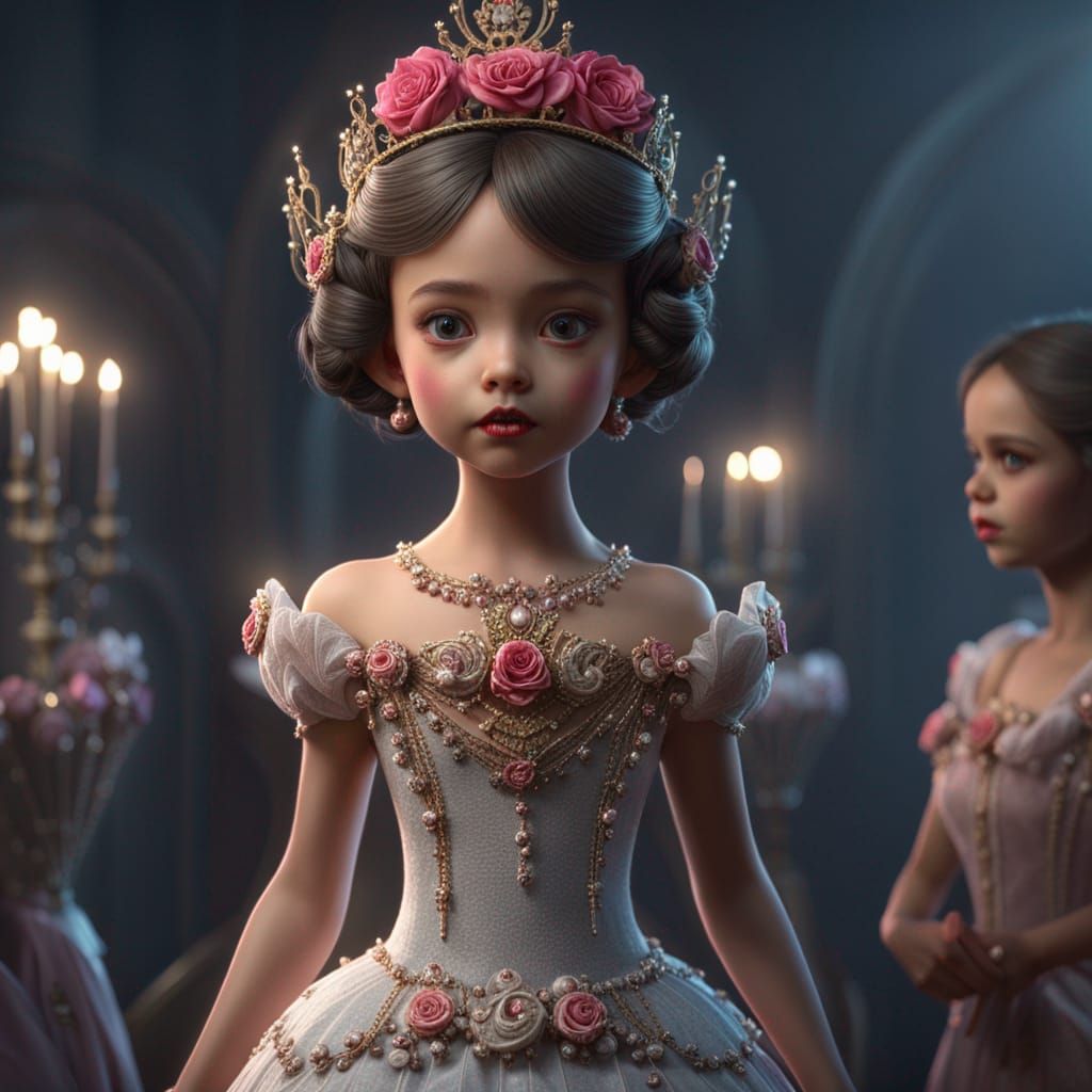 Cute Princess Assailed by Ugly Zombies in UHD