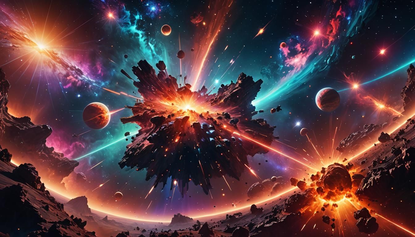 Nebula Stars in Deep Space Digital Painting