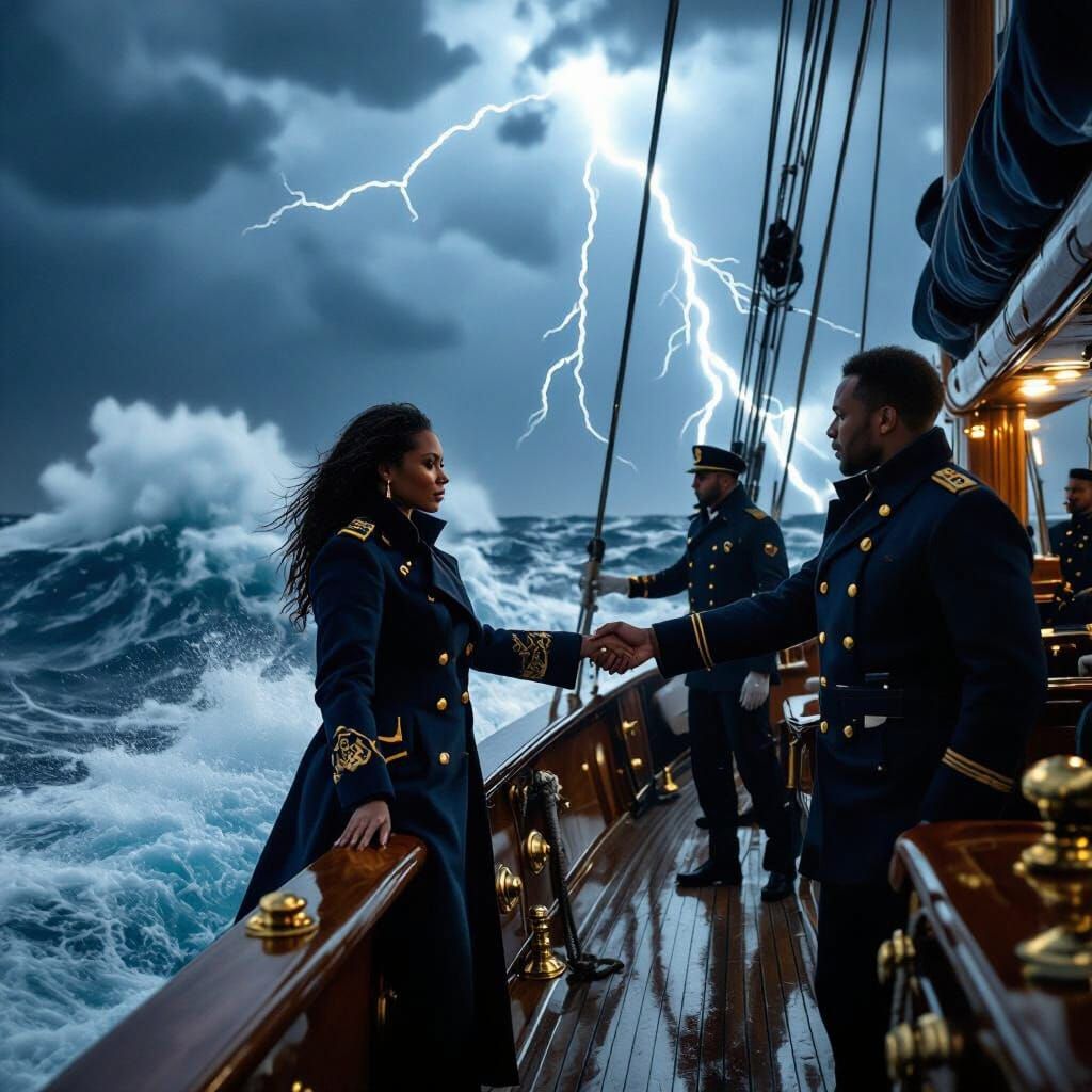 Epic Storm Battle: Luxury Yacht vs. Titanic Waves