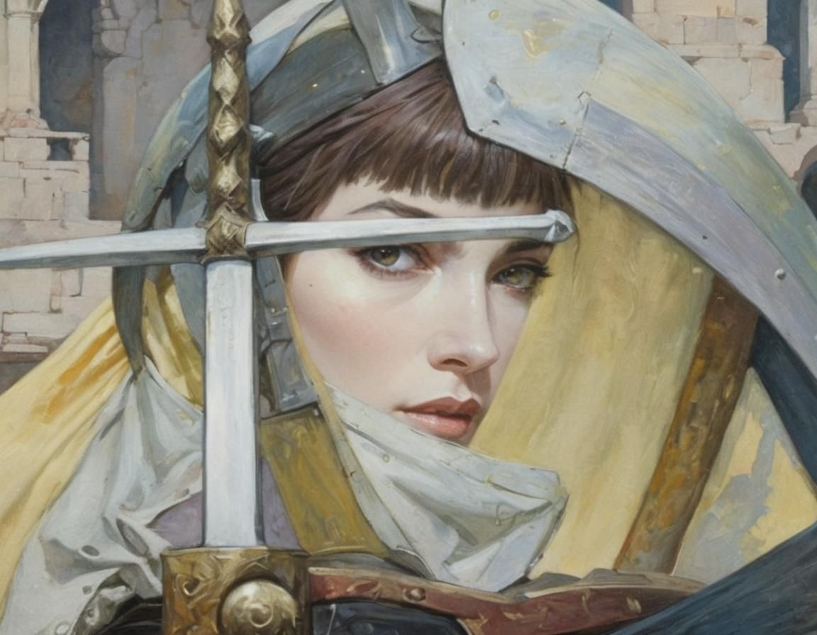 Epic Woman Knight in Armor